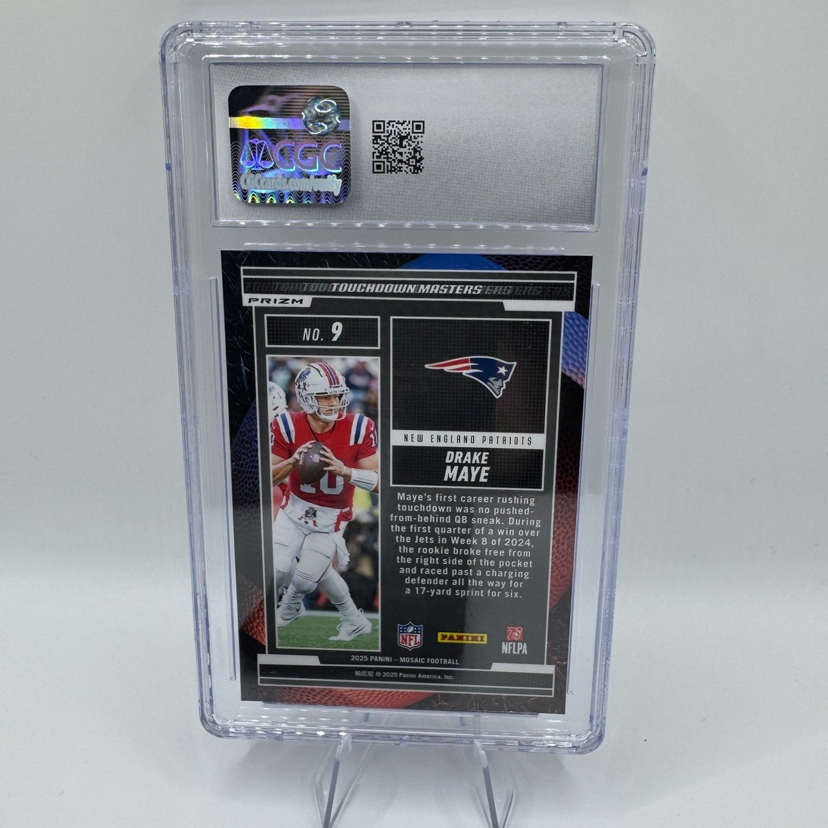 2025 Panini Mosaic - Touchdown Masters Drake Maye #9 Orange