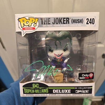 Joker: The Hush FUNKO POP! 240 DC Super-Villains deluxe Signed By Jim Lee!