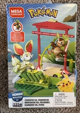 MEGA Construx POKEMON Chespin vs. Fennekin Building Set (131 Pieces) Sealed Box