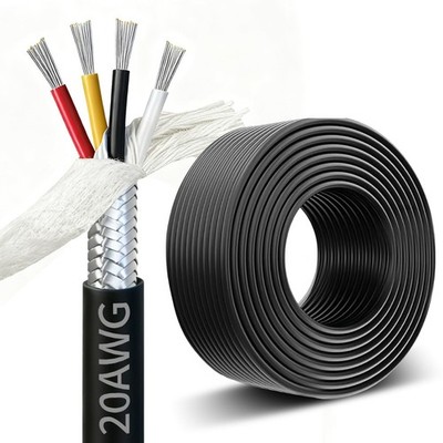 Zhong Hua Jiang 20Awg 4 Core Cable Shielded Chain Cnc Wire 50Ft Ul2464 Tinned