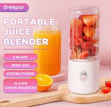 500ml Wireless Portable Smoothie Blender Mixer Juicer Rechargeable Easy Clean
