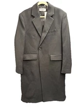 KARL LAGERFELD WOOL blend Black Double-Breasted Coat New With Tags MENS MEDIUM