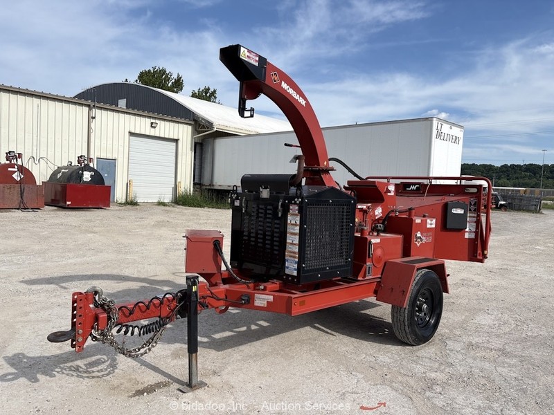 2021 Morbark 1215 S/A 12 in Wood Bruch Chipper Trailer PSI Engine bidadoo