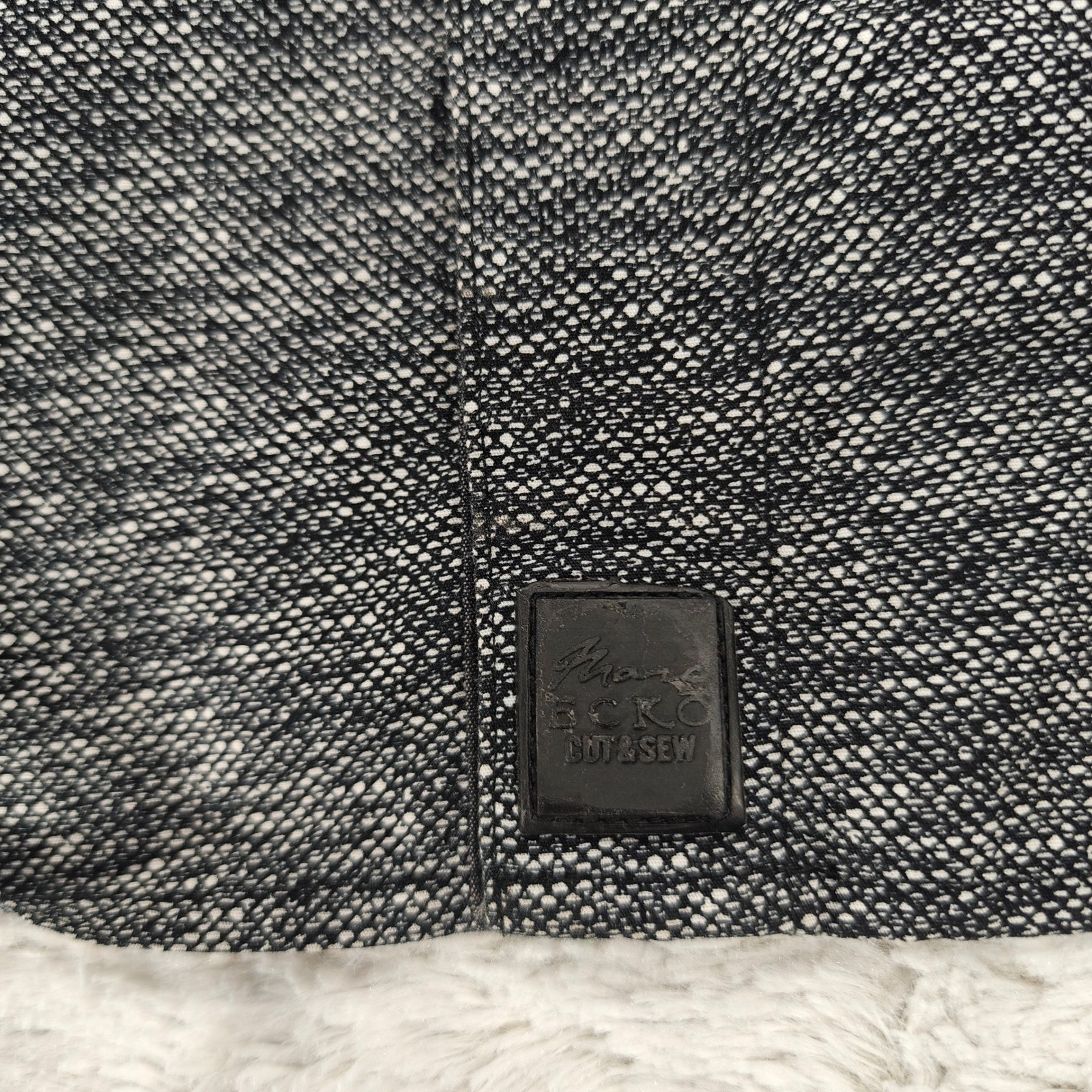 Mark Ecko  Button Down Top Men Large Black Patter… - image 6