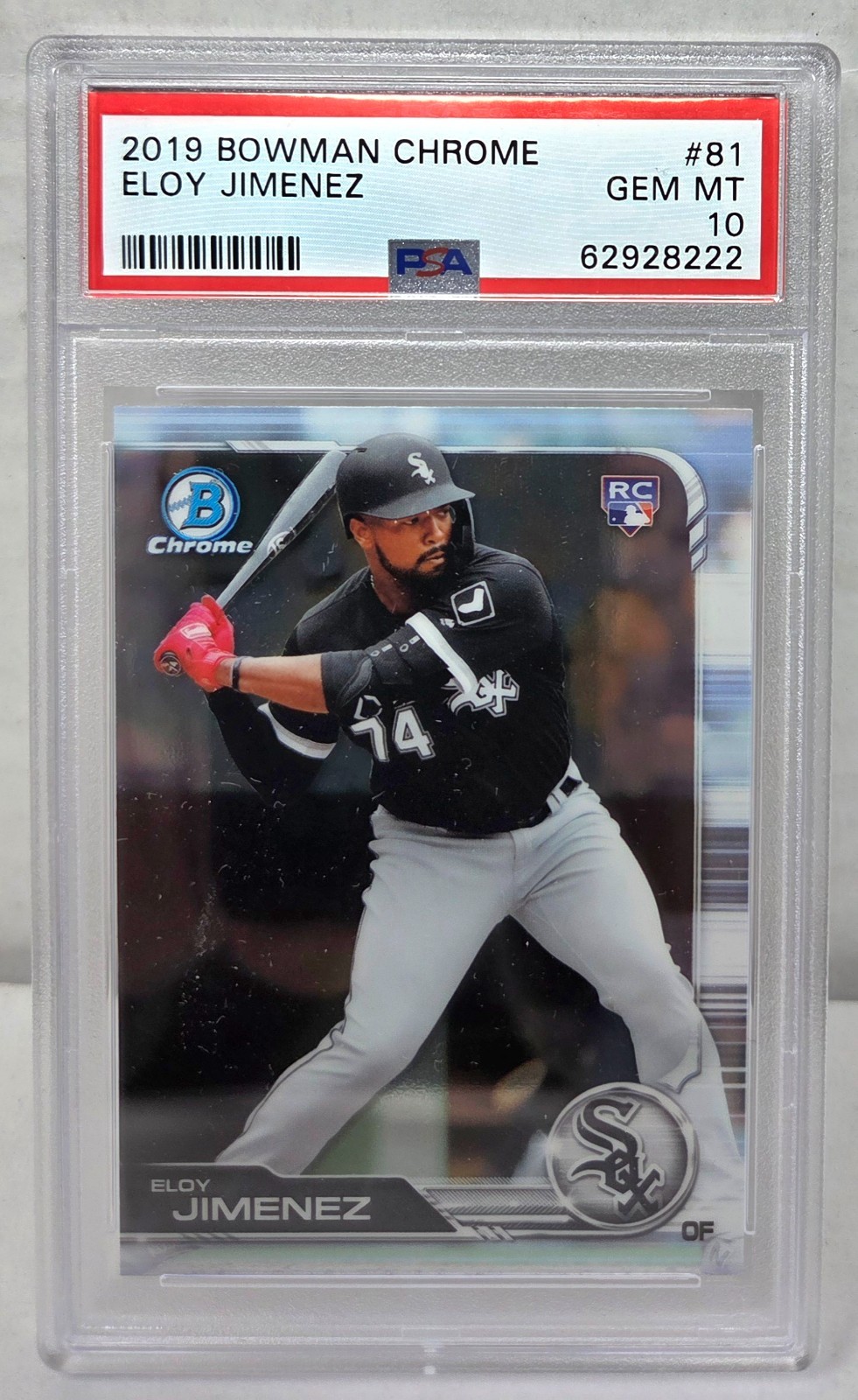 2019 Bowman Chrome ELOY JIMENEZ RC ROOKIE CARD PSA 10 GEM MINT view 1