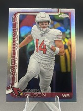 Michael Wilson 2025 Topps Chrome #2 Refractor Arizona Cardinals 