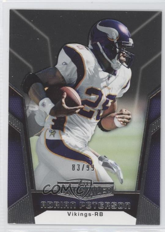 2010 Topps Unrivaled Black 83/99 Adrian Peterson #77 0o9
