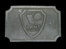 UE05106 VINTAGE 1970s  RAMY RELIABILITY  ADVERTISEMENT BELT BUCKLE