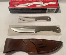 Gil Hibben Thrower Combo Knives Uc457 In A Double Sheath