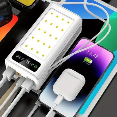 10000000mAh Power Bank External Battery Pack 22.5W Fast Charging With Flashlight