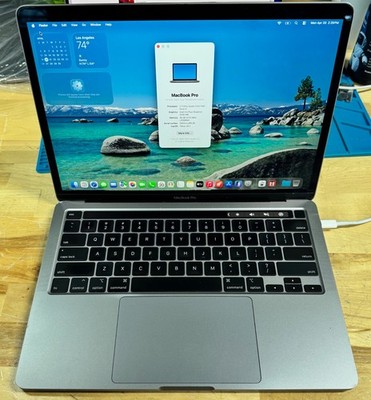 2020 MacBook Pro 13  A2251 Space Gray   i7 2.3GHz 16GB RAM 512GB SSD   Grade C-