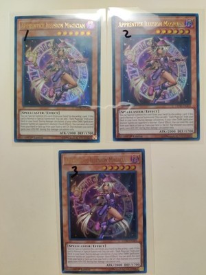 3x APPRENTICE ILLUSION MAGICIAN LEDD-ENA03 ULTRA RARE YU-GI-OH! LP