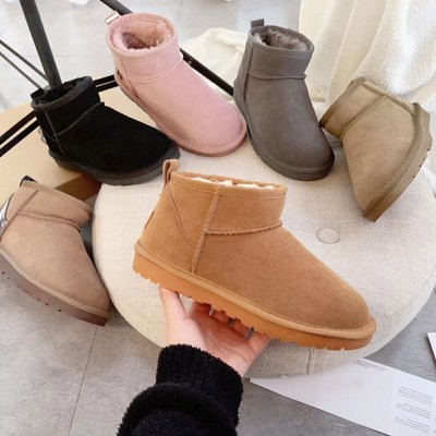 Neu Damen Fellfutter Winterschuhe Schneeschuhe UGG  Boots Winter Warm Schuhe