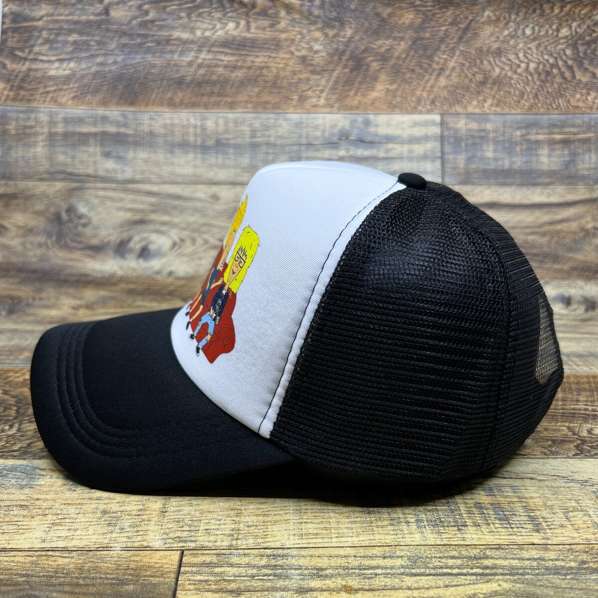 Beavis And Butthead Waynes World Mens Trucker Hat Black Beavis And Butthead Waynes World Mens Trucker Hat Black