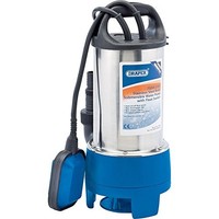 Draper 25360 750w 230v Stainless Steel Submersible Dirty Water Pump With Float Draper 25360 750w 230v Stainless Steel Submersible Dirty Water Pump With Float