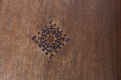 Antique Backgammon Board Game w 29 Mismatched Draughts, Inlaid Wood - Picture 6 of 14