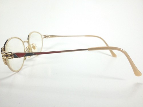 SJ Star 5140 Eyeglasses Vintage 52-16-135 18KGP MI-NI S2 - 第 2/4 張圖片