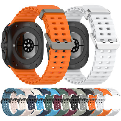 Watch Strap für Samsung Galaxy Watch Ultra 47mm Silikon Ersatz-Armband Arm Band