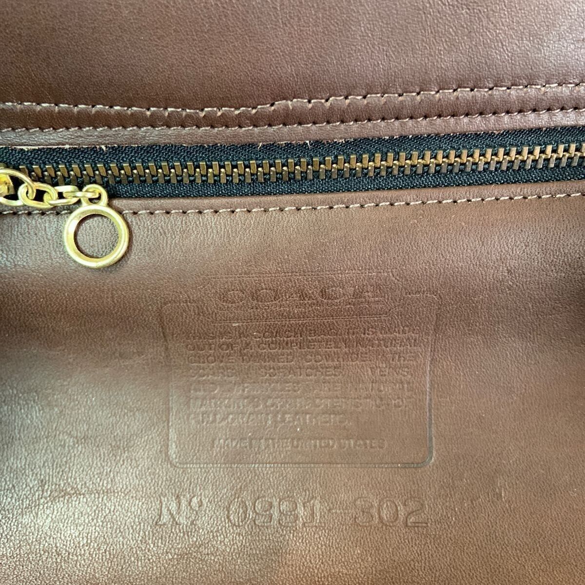 Old COACH Hand Bag 4117 Brown Leather Vintage Women's Japan Old COACH Hand Bag 4117 Brown Leather Vintage Women's Japan