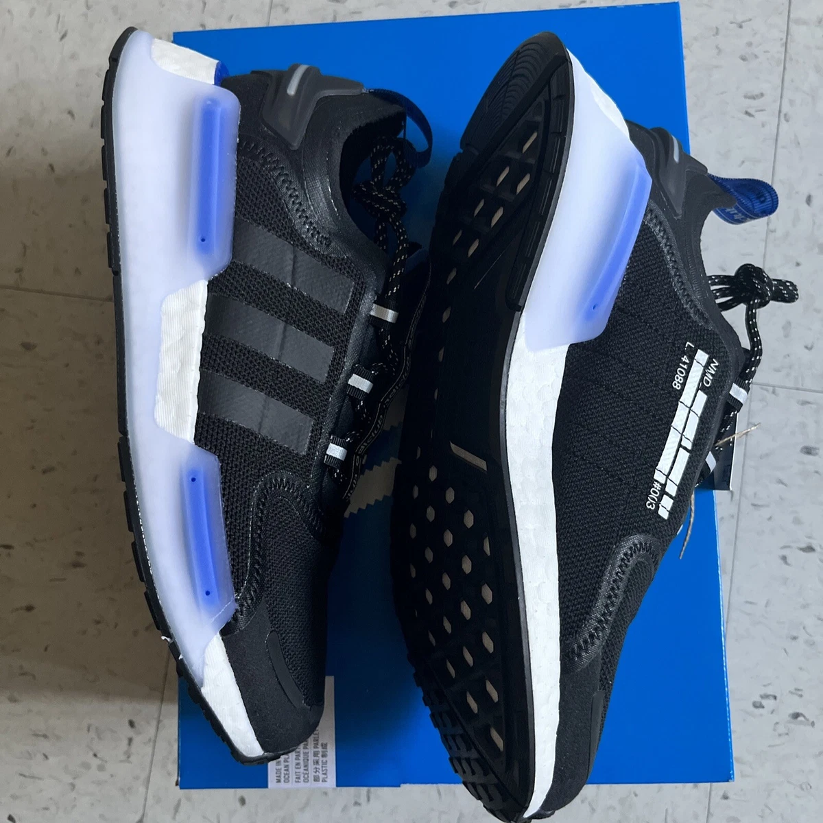 ortodoks udvide Peer Adidas NMD R1 V3 BOOST Royal Blue Core Black Core White Royal Blue US 6.5 ( UK 6) | eBay