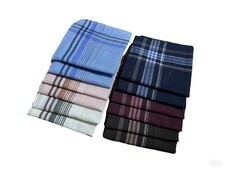 Men's Handkerchiefs Mens Handkerchiefs Cotton Pocket Square Hanks for Men12 P...