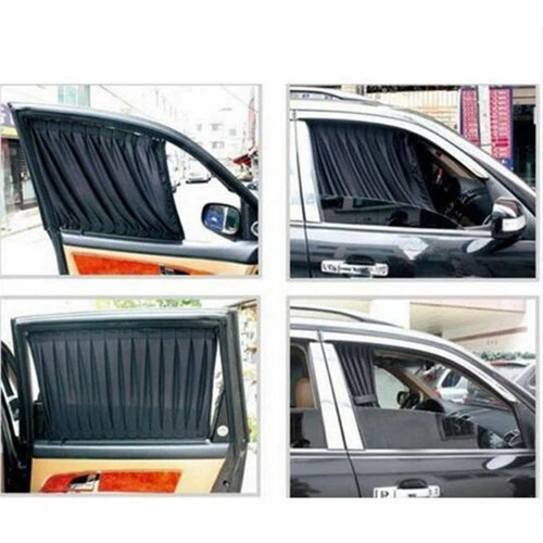 2pcs Car UV Sun Shade Curtains Sides Window Visor Mesh Cover Shield Protection - Picture 5 of 12