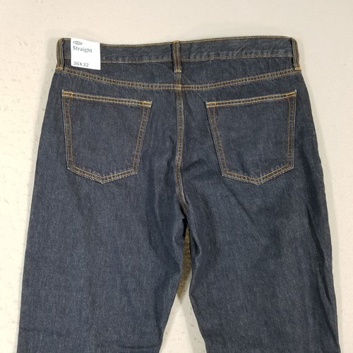 Old Navy jeans men's 36x32 regular fit straight blue denim pants dark wash NEW - Picture 7 of 12