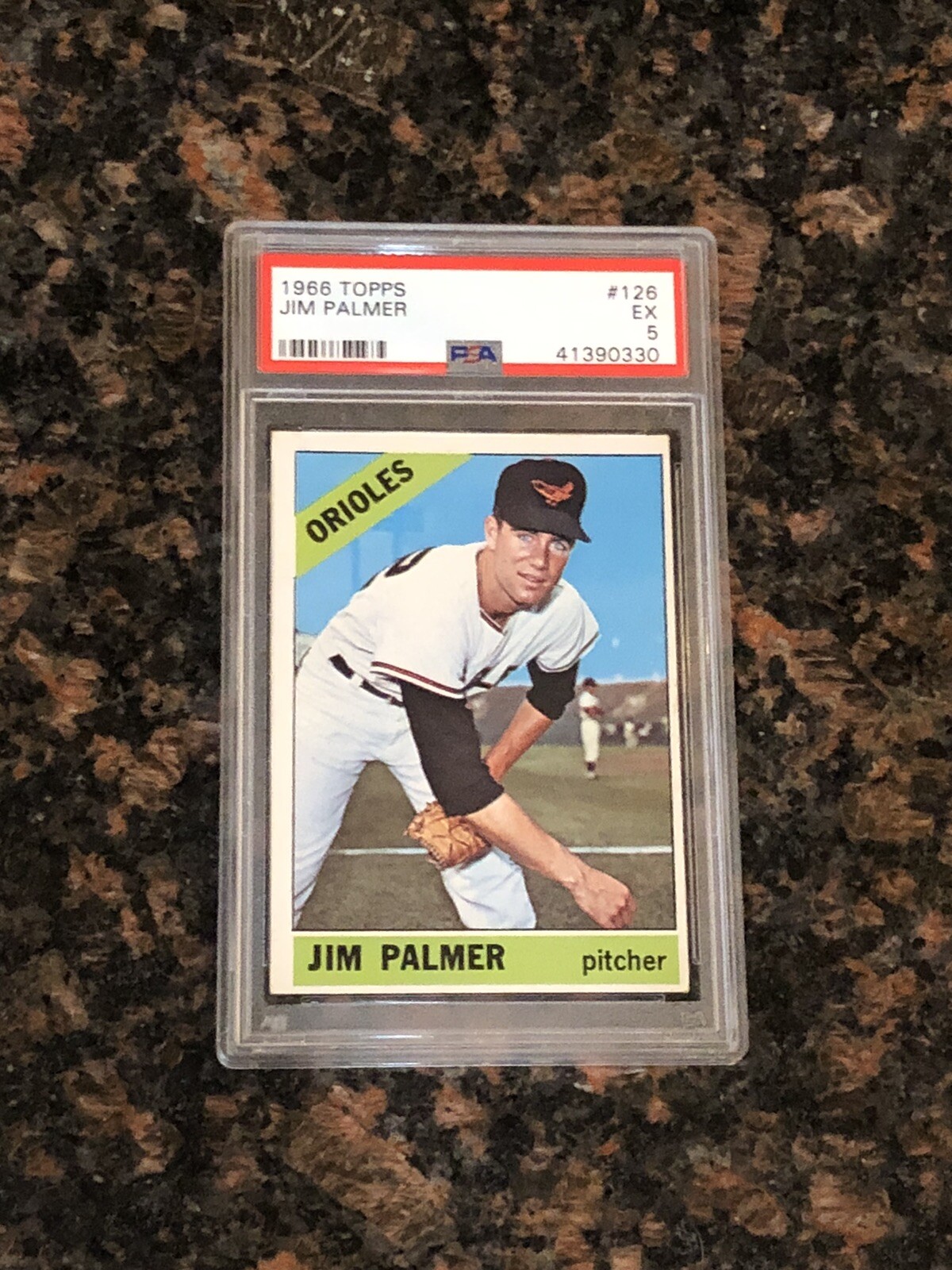 1966 Topps Jim Palmer Baltimore Orioles #126 Baseball Card PSA 5