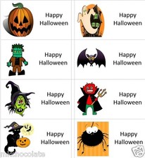 40 x Halloween/ghost/witch labels/stickers/cake/sweets/party/present/gift bags 