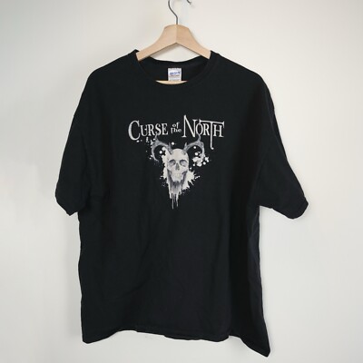 Curse The North Men s Xl Black Shirt Sleeve Graphic Cotton T-Shirt