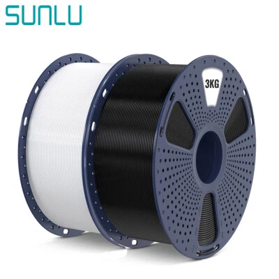 SUNLU 3KG bobina grande PETG PLA PLA+ nero stampante 3D filamento 1,75 mm PLA 3KG