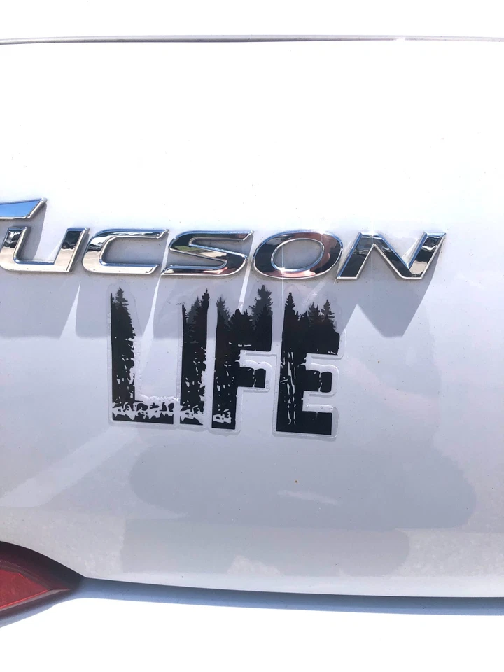 QTY 2  "LIFE" Decal-Sticker -Mountain-Nature-Camp-Hiking-Forest-Adventure-Biking - Image 4 of 4