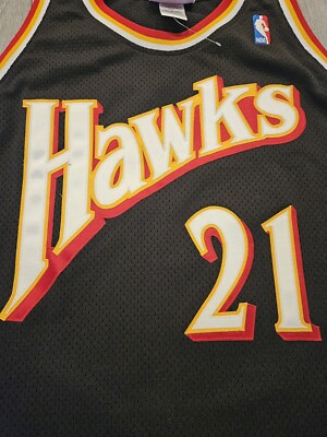 バスケットボール Mitchell &amp; Ness - mitchell&amp;ness Atlanta Hawks Wilkins 3xl Dominique Wilkins #21 Atlanta Hawks NBA Red Mitchell & Ness