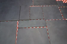 HORWEEN STEEL BLUE LATIGO LEATHER CUTS FOR CRAFTS, DIY PROJECTS, MANY SIZES.