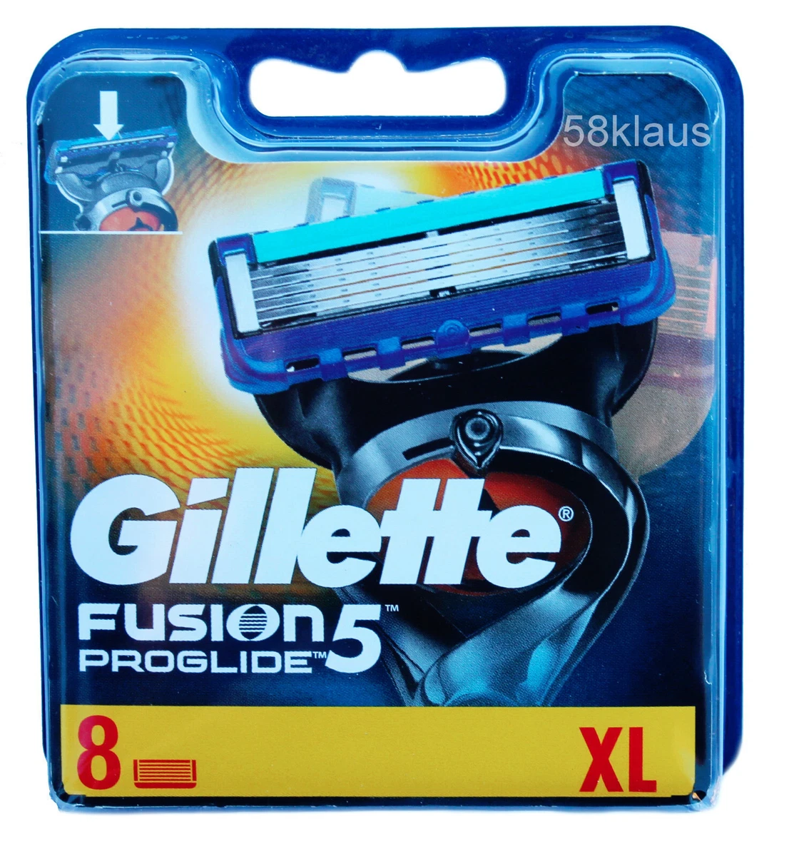 Gillette Fusion 5 ProGlide Power Rasierklingen - 8 Stück - Männer