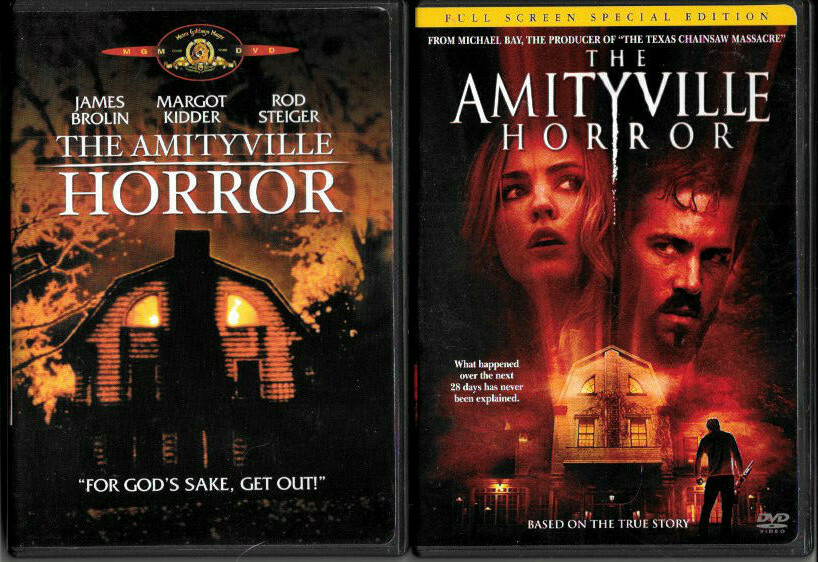 THE AMITYVILLE HORROR (1979) James Brolin + AMITYVILLE (2005) Ryan