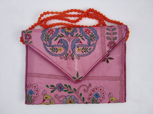 Handgefertigte Blumenmuster Vogel Umhängetasche Handtasche Bommel’s Dori Schultertasche - Bild 1 von 4