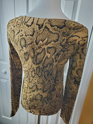 Maglione Jones New York Signature stampa leopardata collo gioiello taglia small - Foto 4 di 10