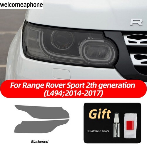 Precut Headlights Smoke Paint Protection Tint Wrap Film For RangeRover