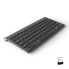 Portable 2.4G Wireless Keyboard For Windows Laptop Ultra Slim Waterproof Office