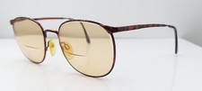 Vintage Marchon Brown Oval Metal Sunglasses Italy FRAMES ONLY