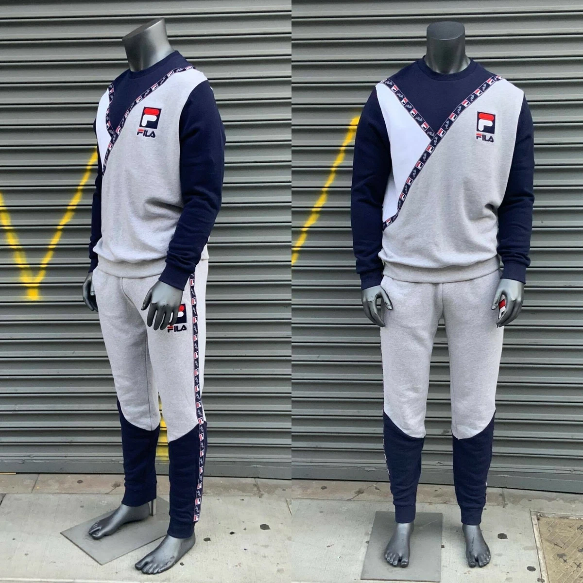 Fila Grey Navy Zip | eBay