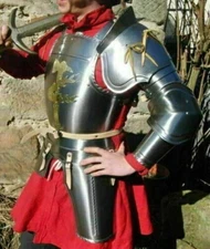 Medieval Steel Half Body Fantasy Armor Suit knight suit 18 GA LARP SCA