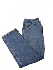 Vintage Wrangler Mens Regular Fit Jeans - Authentic Denim Style 35x30