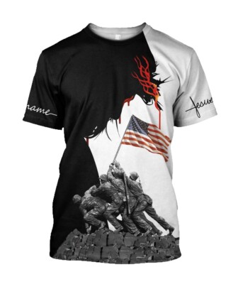 God Bless America One Flag One Land One Heart AOP Shirt 3D Shirt Full size S-5XL