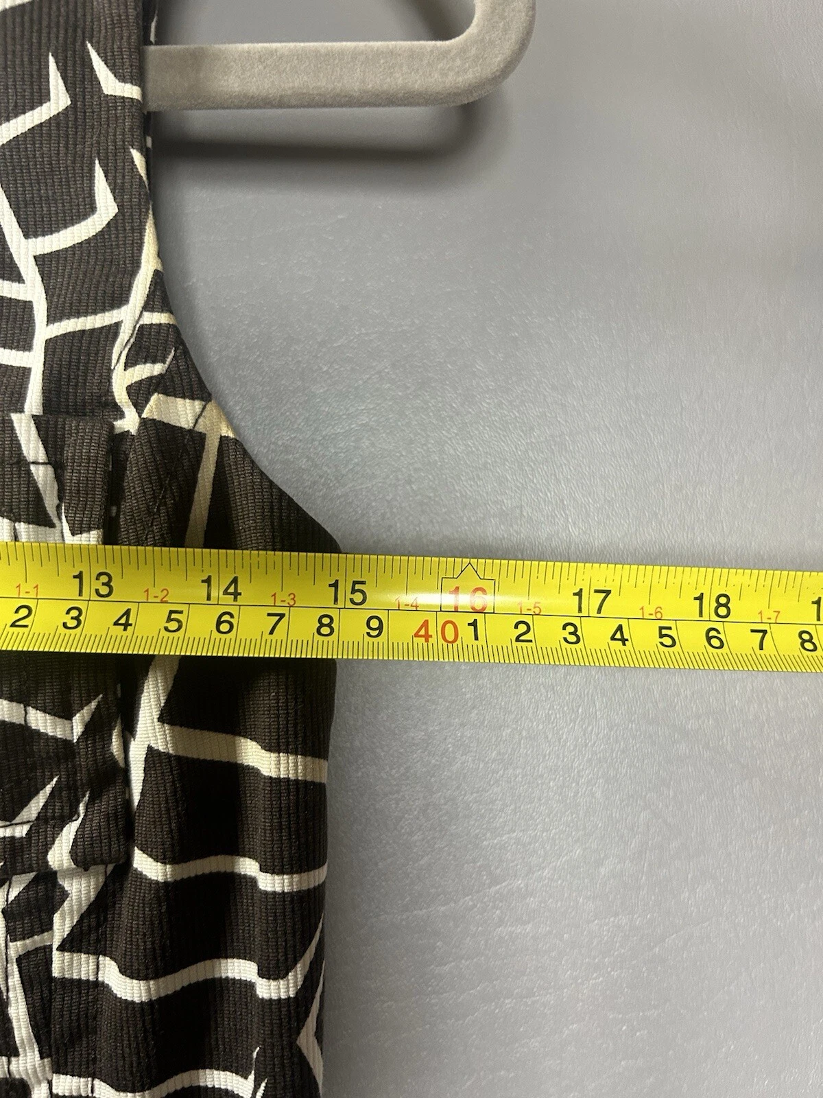 Abito tubino TORY BURCH marrone bianco stampato zip davanti taglia 4