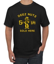 Deez Nuts Peanuts Sold Here 5 Cents Peanut Logo Pop Culture Men Tshirt