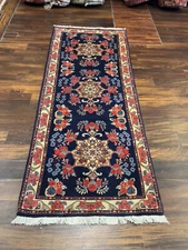 Super Fine Unique Genuine Hand Knotted Area Rug Carpet Floral  2’8”x6’10”,#26364