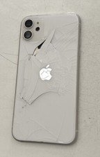 Original Apple iPhone 11 Coque Cadre Vitre Cassée Pour Reconditionné Blanc Blanc
