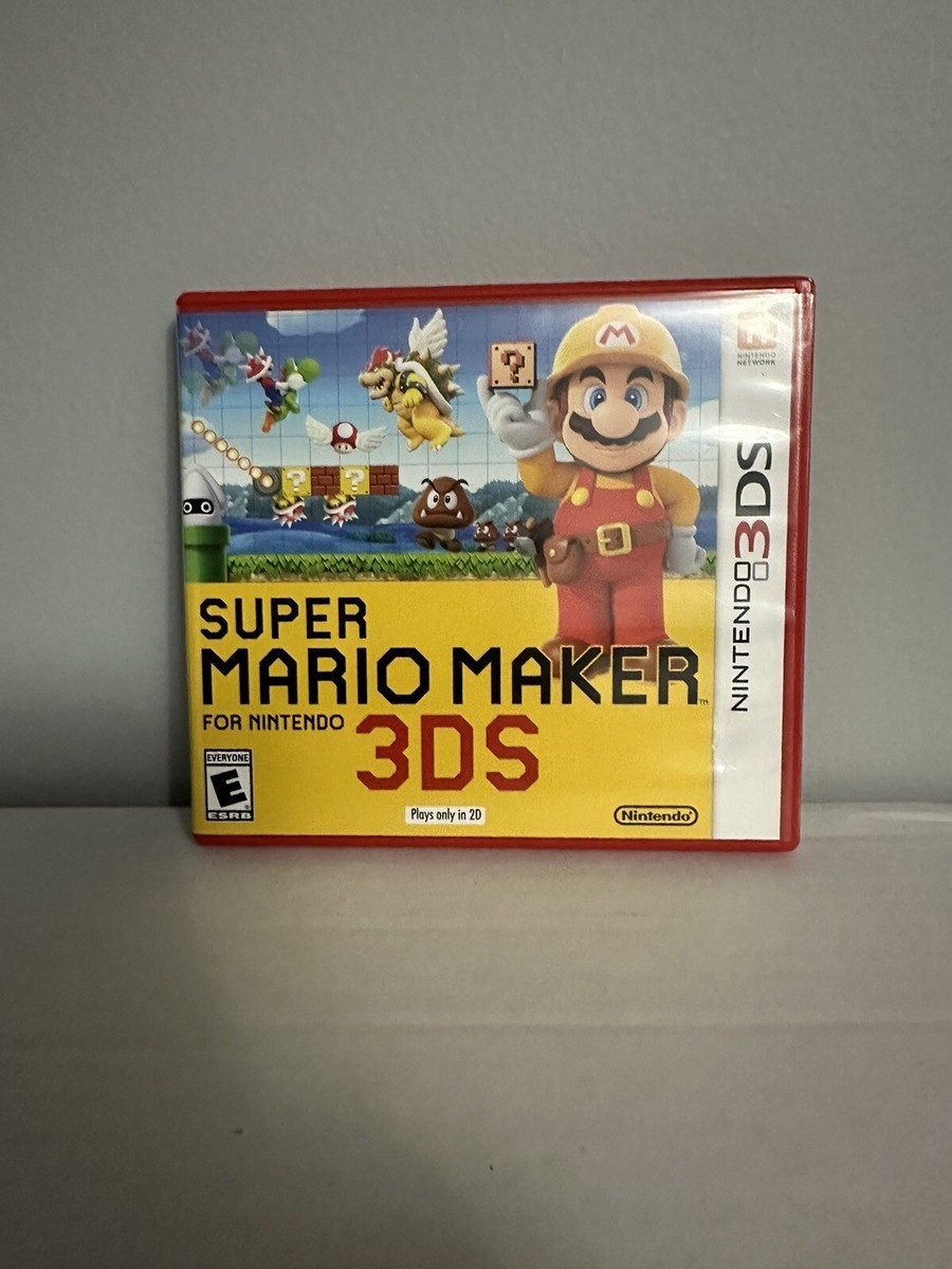 Super Mario Maker (Nintendo 3DS) XL 2DS Game w/Case & Insert